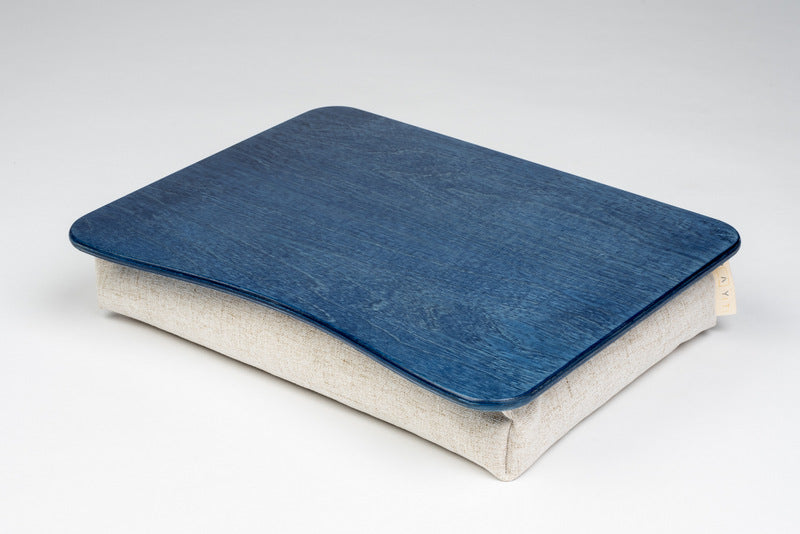 Laptop-Betttablett, blauer Schaumstoff-Kissenständer
