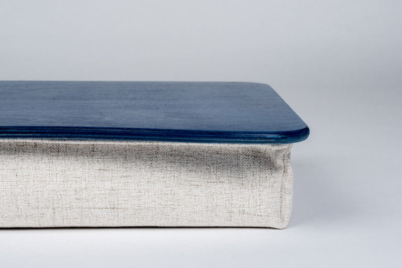 Laptop-Betttablett, blauer Schaumstoff-Kissenständer