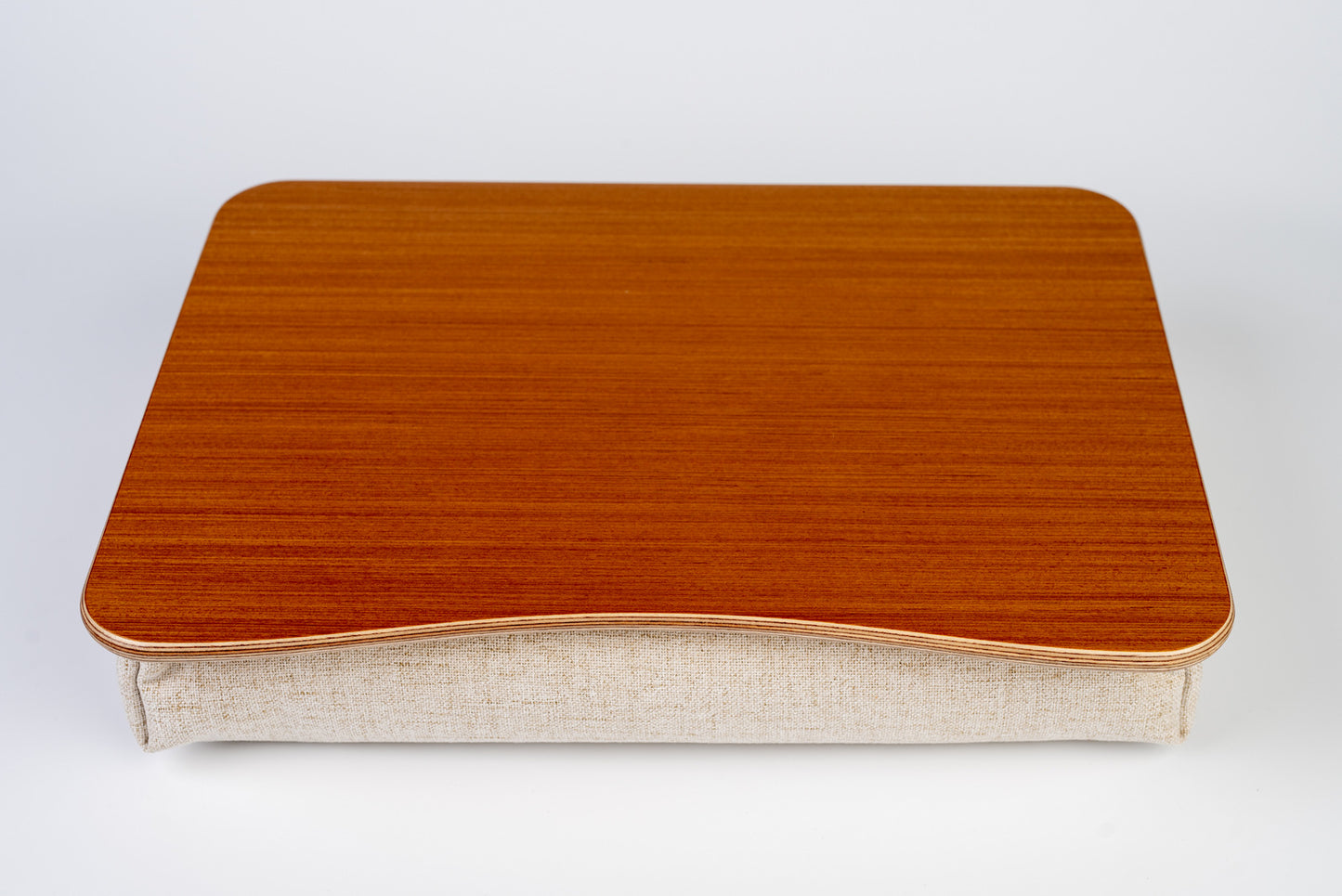 Teak Gold Bed Tray Foam Pillow Stand