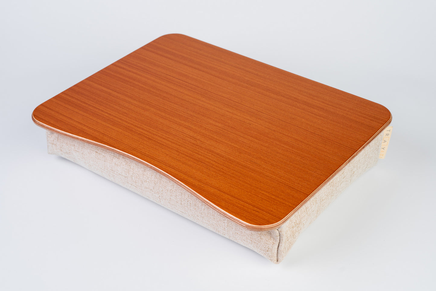 Teak Gold Bed Tray Foam Pillow Stand