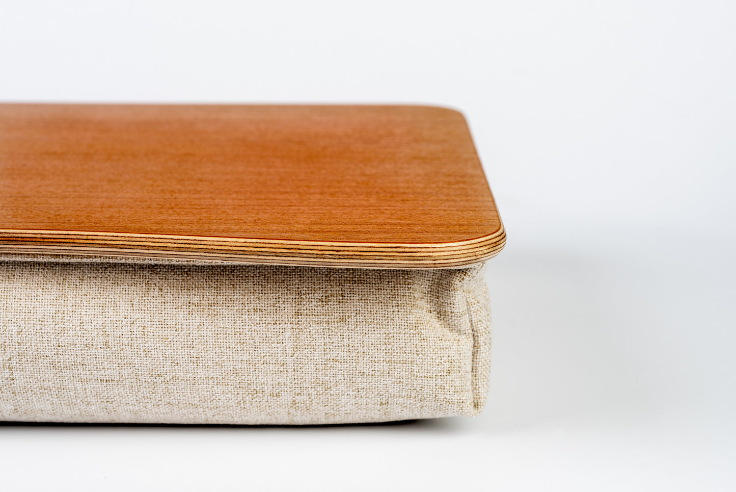 Teak Gold Bed Tray Foam Pillow Stand