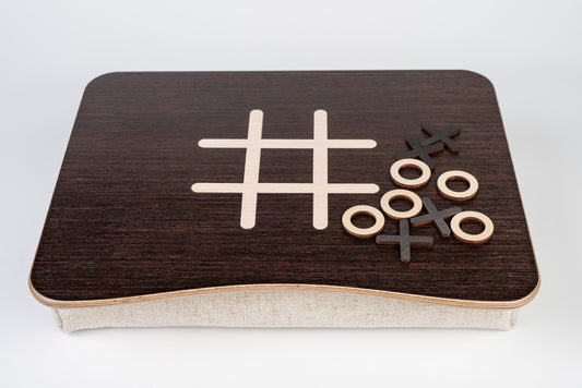 Laptop-Betttablett, Tic Tac Toe, Schaumstoff-Kissenständer