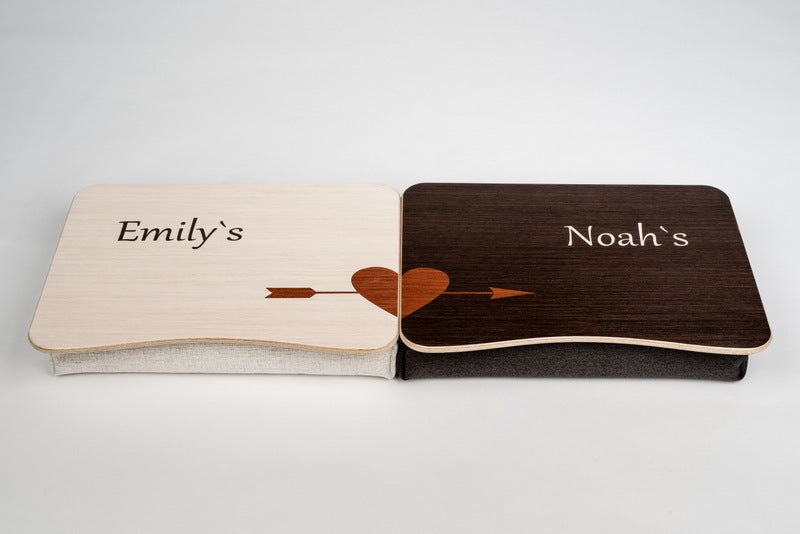 Personalized Bed Tray / Set of 2 /  Foam Pillow Stand