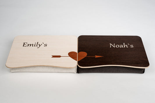 Personalized Bed Tray / Set of 2 /  Foam Pillow Stand