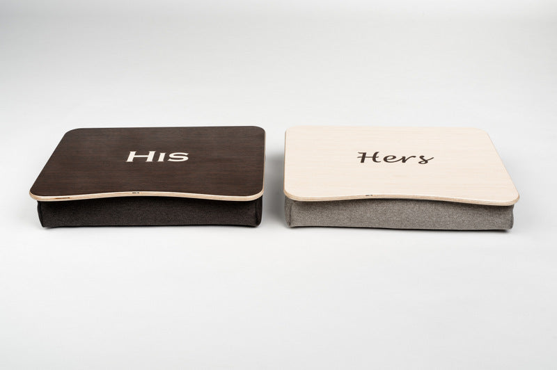 Hers and His Bed Tray / Personalized Bed Tray / Set of 2
