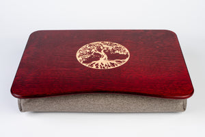 Tree of Life Laptop Bed Tray Red
